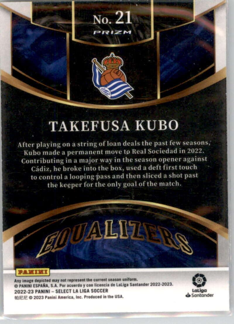 Amazon.com: 2022-23 Panini La Liga Select Equalizers #21 Takefusa